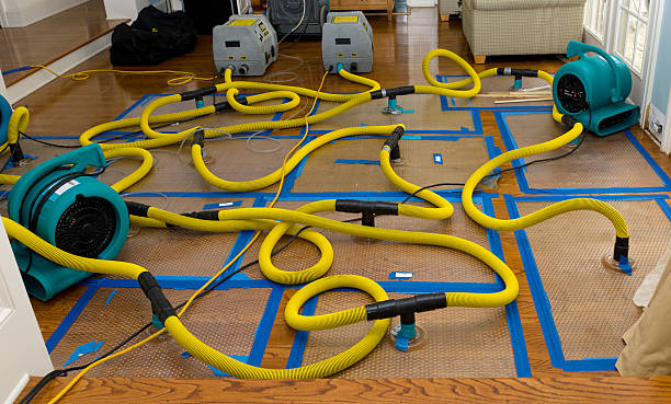 Professional Crawl Space Water Removal technician working in Cost, TX